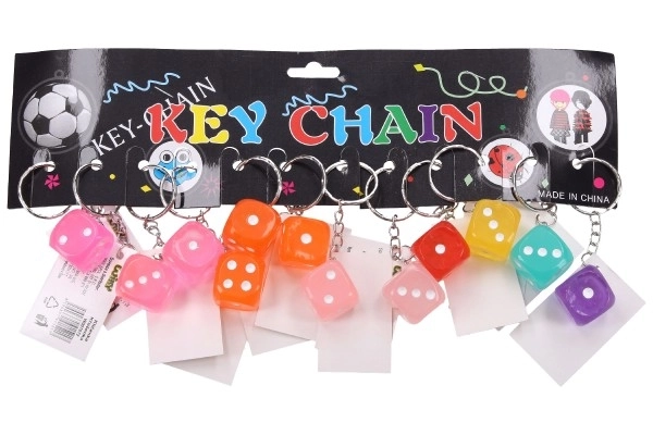 Porte-clés dé en jeu