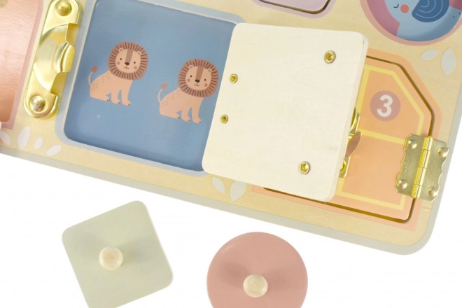 Tableau de manipulation en bois Tooky Toy