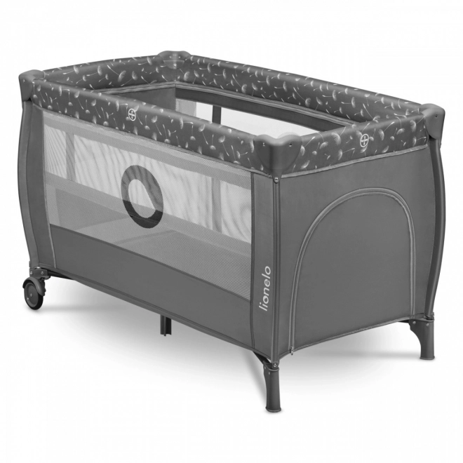 Lit de voyage pour enfants Lionelo Stefi Plus gris blanc