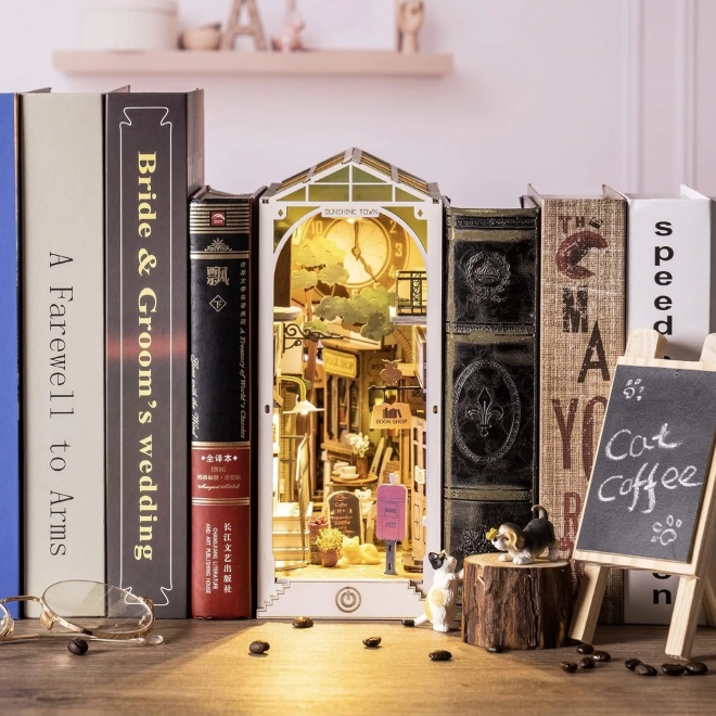 Ratelier de livres Ville du Soleil avec éclairage LED modèle 3D
