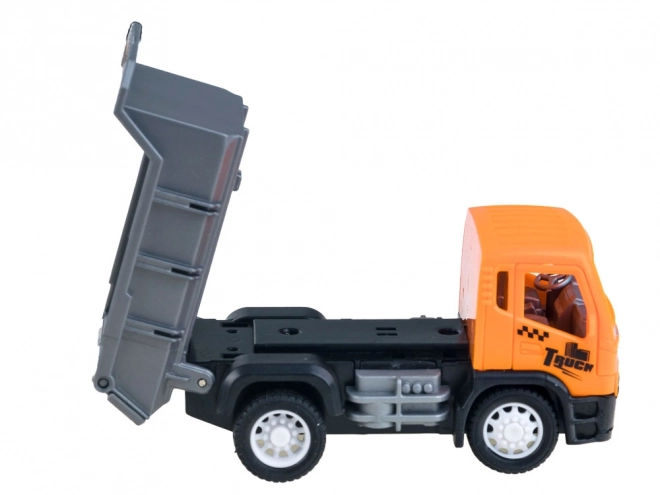 Ensemble de jouets Chantier - Grue, Benne Basculante, Camion Poubelle et Toupie – A