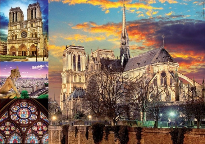 Puzzle Collage Notre Dame 1000 pièces