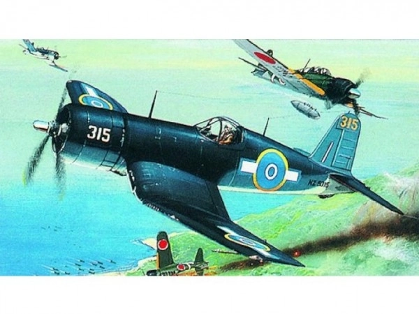Maquette F4U-1 Corsair 14,1x17,3cm dans la boîte 25x14,5x4,5cm