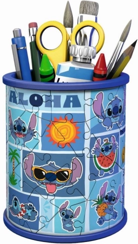 Pot à crayons DISNEY Stitch – puzzle en plastique