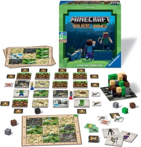 Ravensburger Minecraft: Builders & Biomes – jeu de société