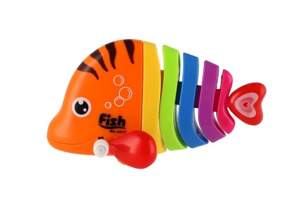 Poisson/Rybka à clé en plastique 11cm mix couleurs 14pcs en boîte