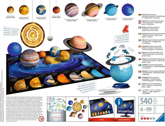 Ravensburger Puzzle 3D système solaire