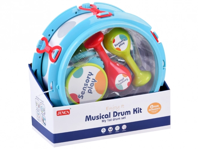Ensemble d'instruments de musique tambour et maracas