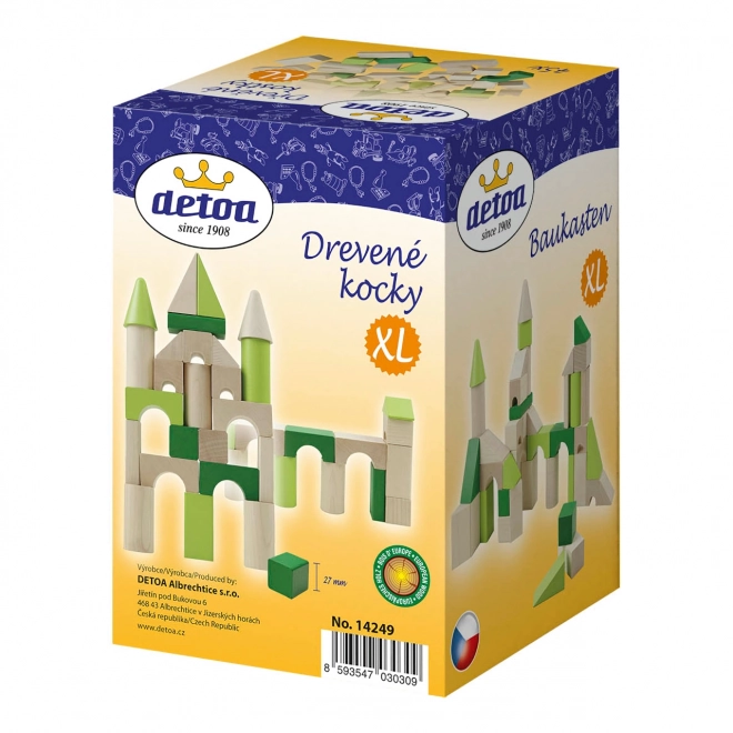 Detoa Blocs en bois XL 45 pièces