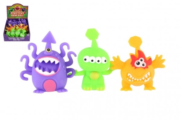 Extraterrestre/Monstre slime anti-stress à presser 8-9cm 3 couleurs