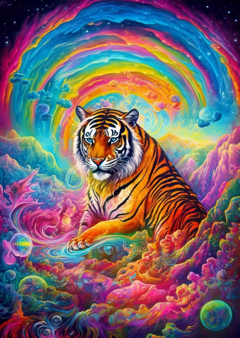 Puzzle Là où règnent les tigres 1000 pièces