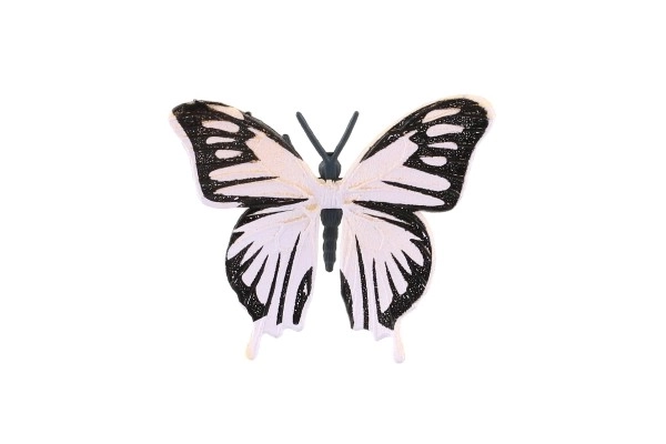 Papillons 12 pièces en plastique 7-8cm dans un sachet