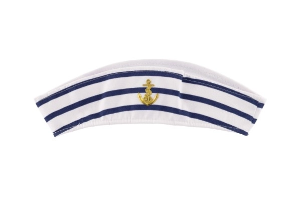 casquette en tissu marin diamètre 27cm en sachet carnaval