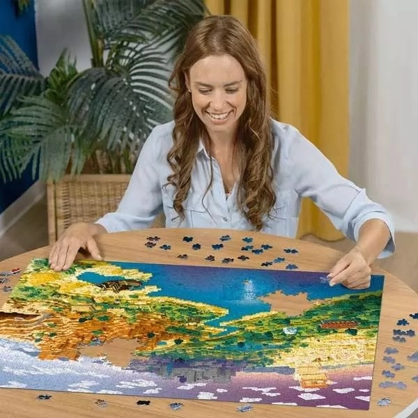 Puzzle 1500 pièces Monde Minecraft
