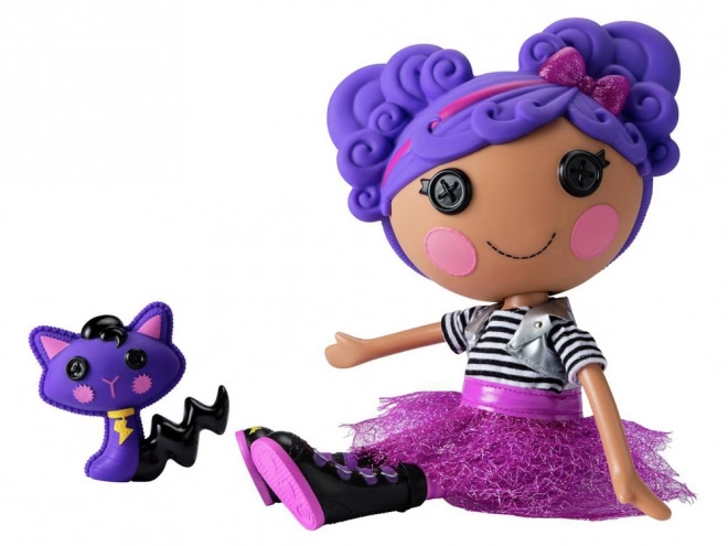 Grande poupée rock Storm E. Sky 33 cm avec chat violet