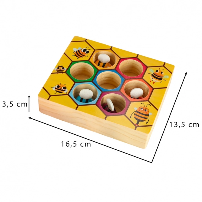 Jeu éducatif Montessori d'apprentissage des couleurs - abeilles