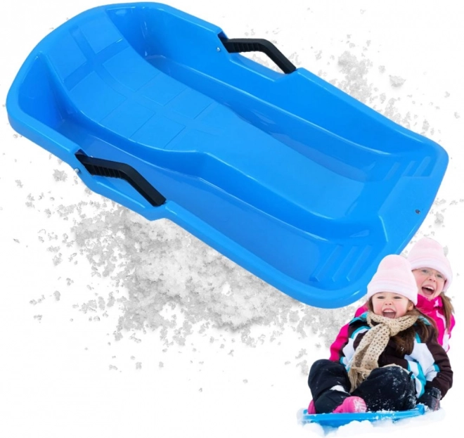 Luge en plastique avec dossier et freins
