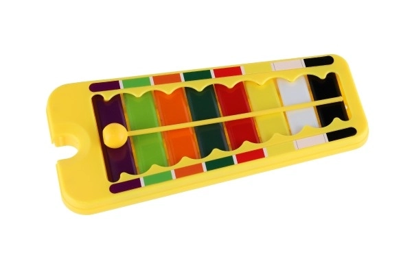 Xylophone plast/bois 24cm avec mailloche en boîte 29x16x3cm