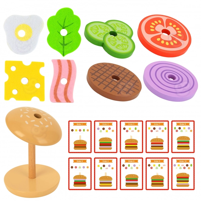 Restaurant de burgers en bois WOOPIE GREEN pour enfants