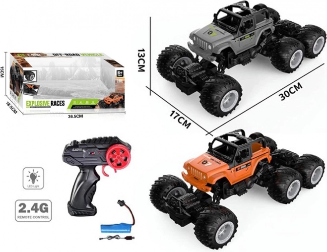Voiture RC 2,4 GHz avec charge USB