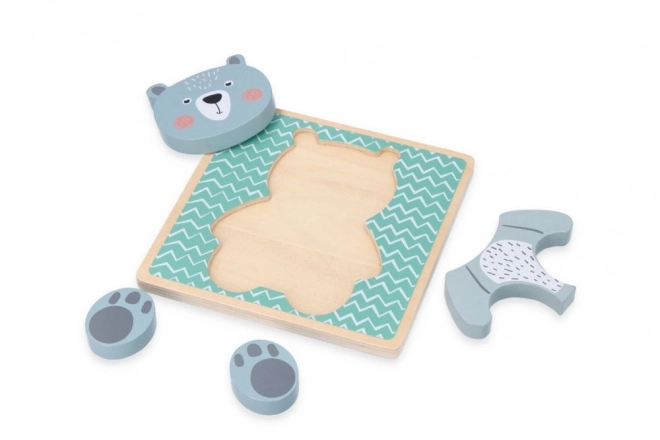 Puzzle en bois pour enfants - Ours