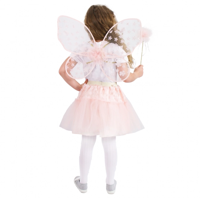 Costume de fée rose avec motif floral