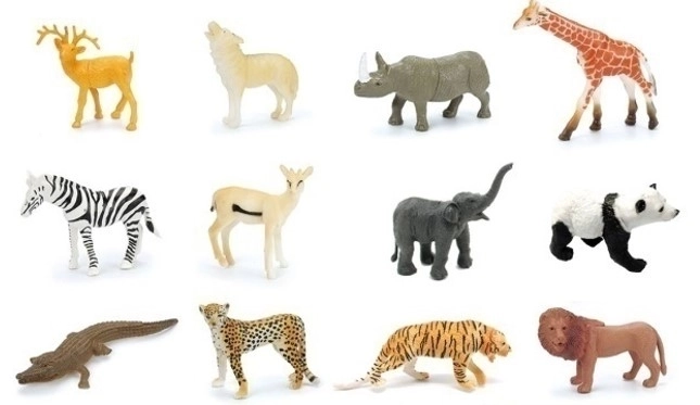 Ensemble de figurines faune sauvage 12 pcs