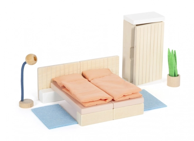 Petit pied Meubles pour maison de poupée Chambre à coucher