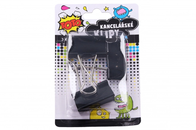 Pince de bureau 3 pcs, 41 mm
