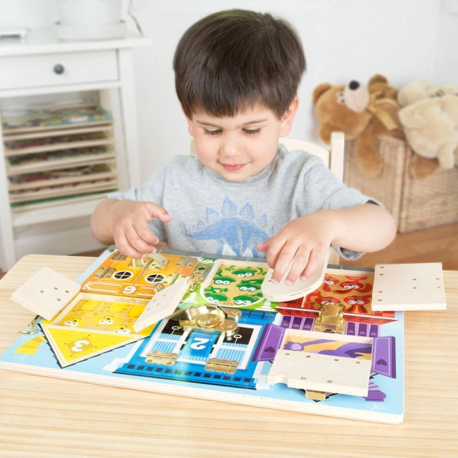 Serrures et panneau de sécurité Melissa and Doug