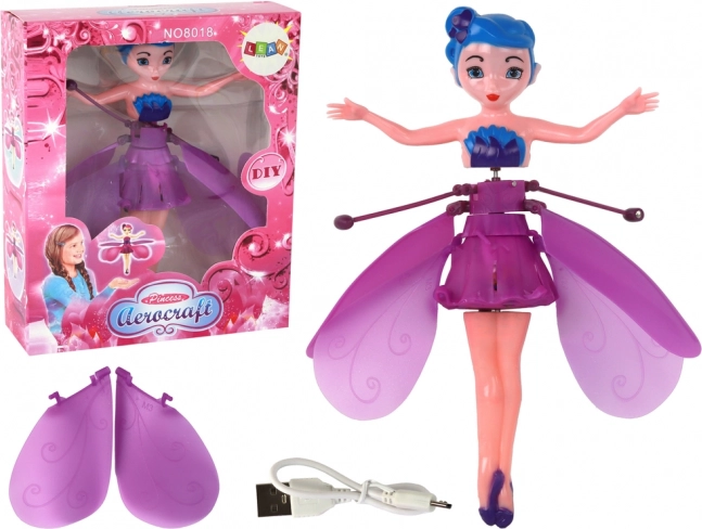 Poupée Fée volante magique à commande manuelle Fairy Doll