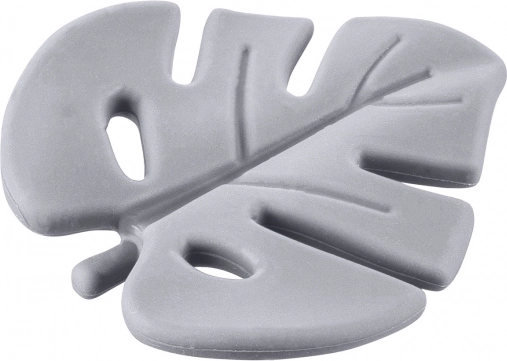 Anneau de dentition en silicone Leaf, Dove Grey