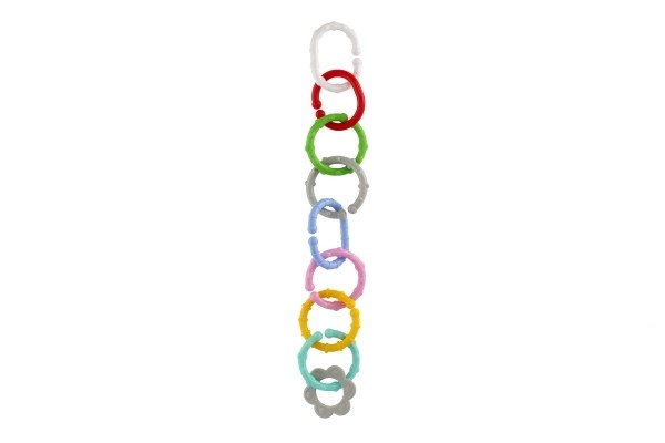Chaîne/barrière 8 formes plastique en sachet 11x48x3cm 0m+