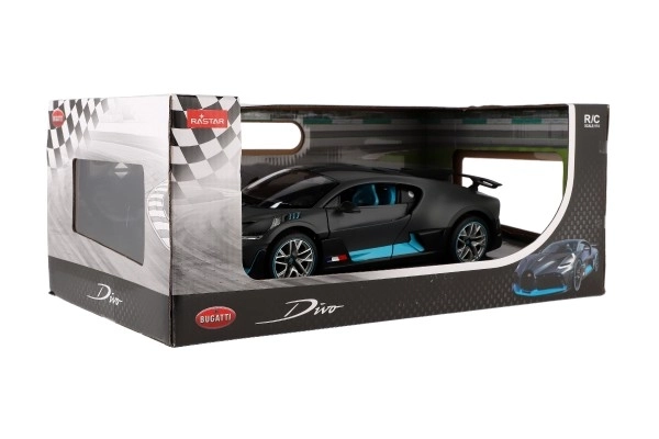 Auto RC Buggatti Divo gris plastique 32cm 2,4GHz télécommande boîte 43x18x25cm