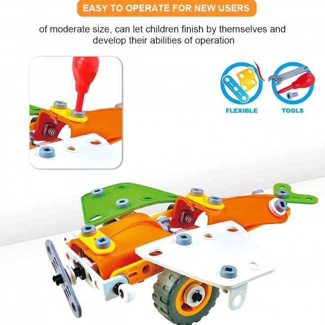 Woopie système de construction de véhicules STEM 163 pièces