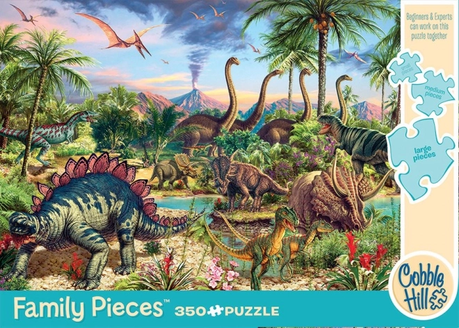 Puzzle familial Fête préhistorique 350 pièces