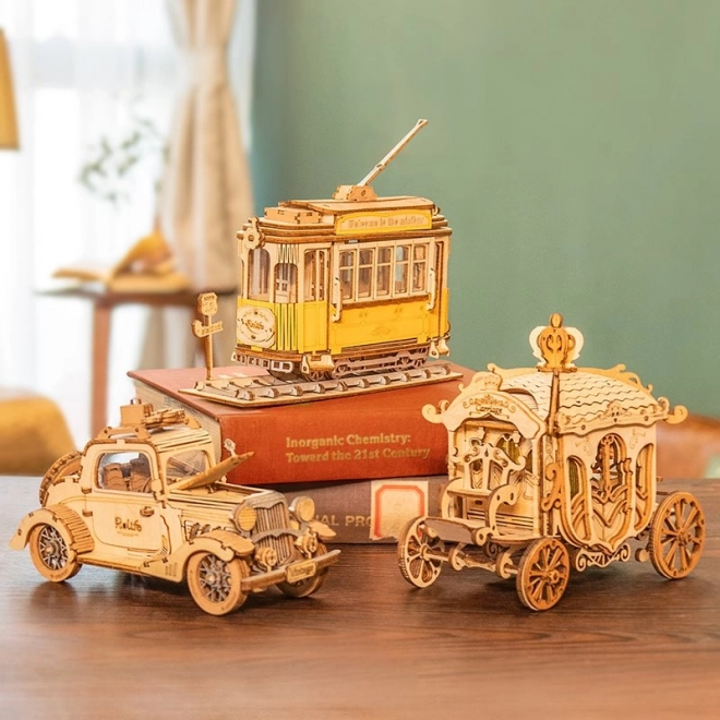 Automobile Vintage - puzzle 3D en bois moderne