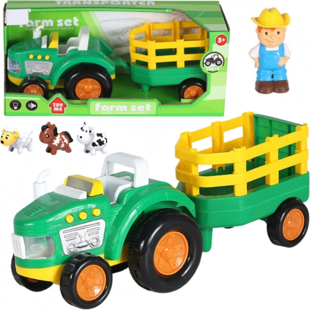 Coffret de ferme avec tracteur et animaux