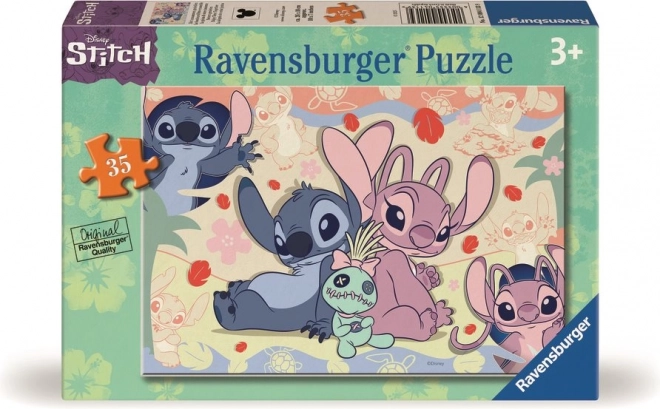 Puzzle Ravensburger Disney Stitch avec Angelem 35 pièces