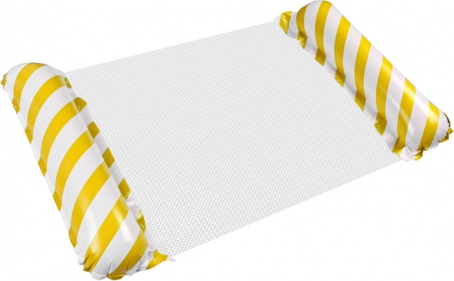 Matelas de plage gonflable jaune pour l'eau