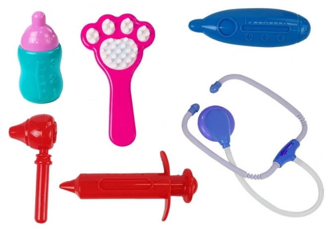 Kit vétérinaire avec chien et transporteur