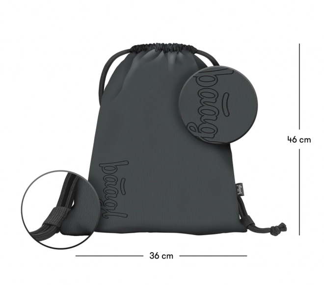 ENSEMBLE BAAGL 3 SKATE DARKNESS: sac à dos, trousse, sac