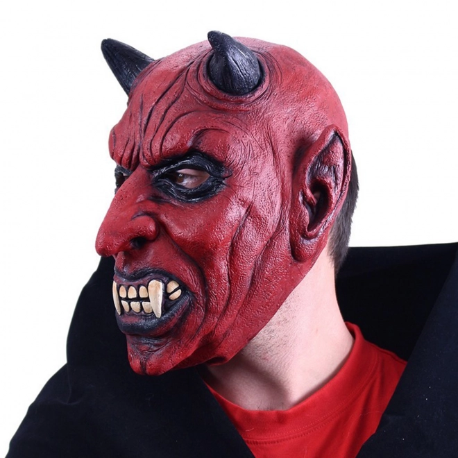 Terrifiante masque en latex diabolique