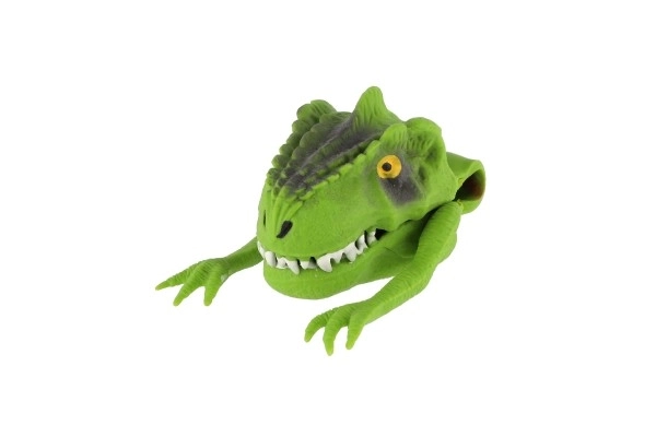 Marionnette dinosaure 6x8cm silicone 3 couleurs