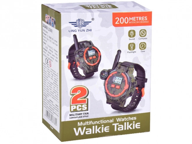Montres militaires avec talkie-walkie et boussole