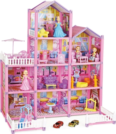 WOOPIE méga villa – maison de poupées Lovely House, 194 pièces
