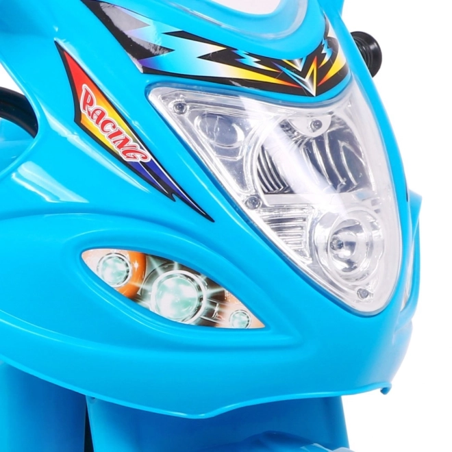 Tricycle BJX-088 moto électrique + sons + lumières – Bleu