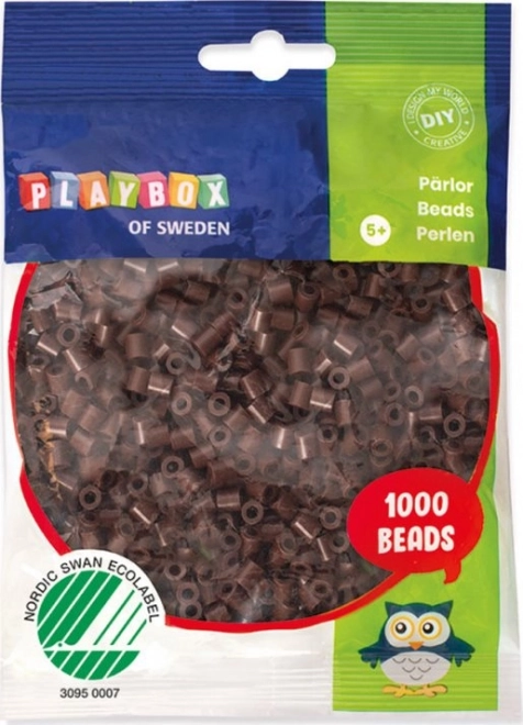 PLAYBOX Perles à repasser - marron 1000 pièces