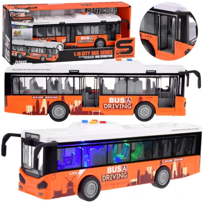 Grand bus avec sons et lumières