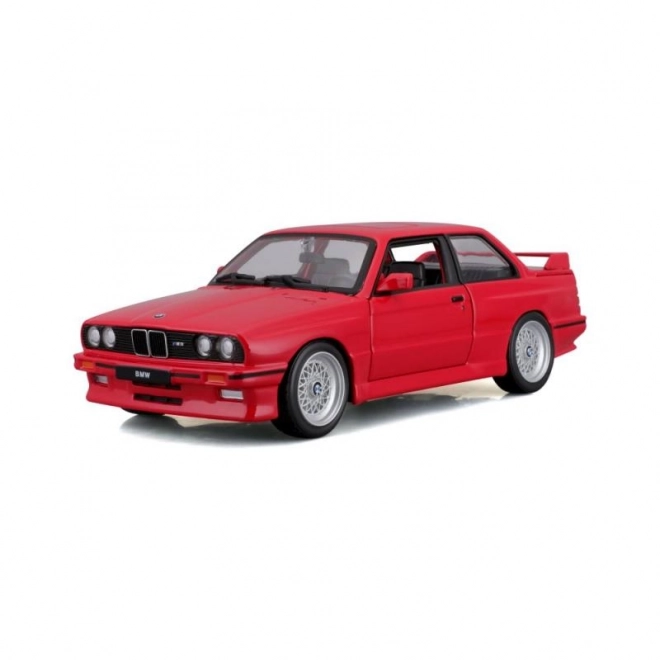 Voiture en métal BMW 3 Series M3 1988 rouge